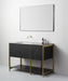 Isis 48’’ - Vanity on Legs 2 Drawers Gray Marble Effect