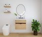 Weston 24" Slim Wall Mount White Oak Vanity