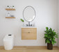 Weston 24" Slim Wall Mount White Oak Vanity