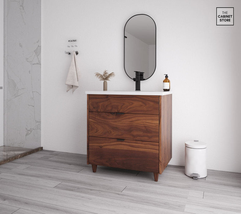 Broadview 30", Black Walnut Wood Vanity